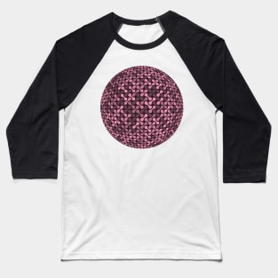 Metaballs Pattern Sphere (Rose Gold) Baseball T-Shirt